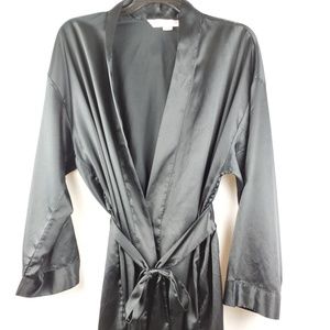 Victoria Secret Black Short Robe Size One Size Fit